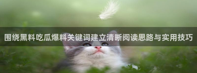 51吃瓜视频在线观看：围绕黑料吃瓜爆料关键词建立清晰阅读思路与实用技巧